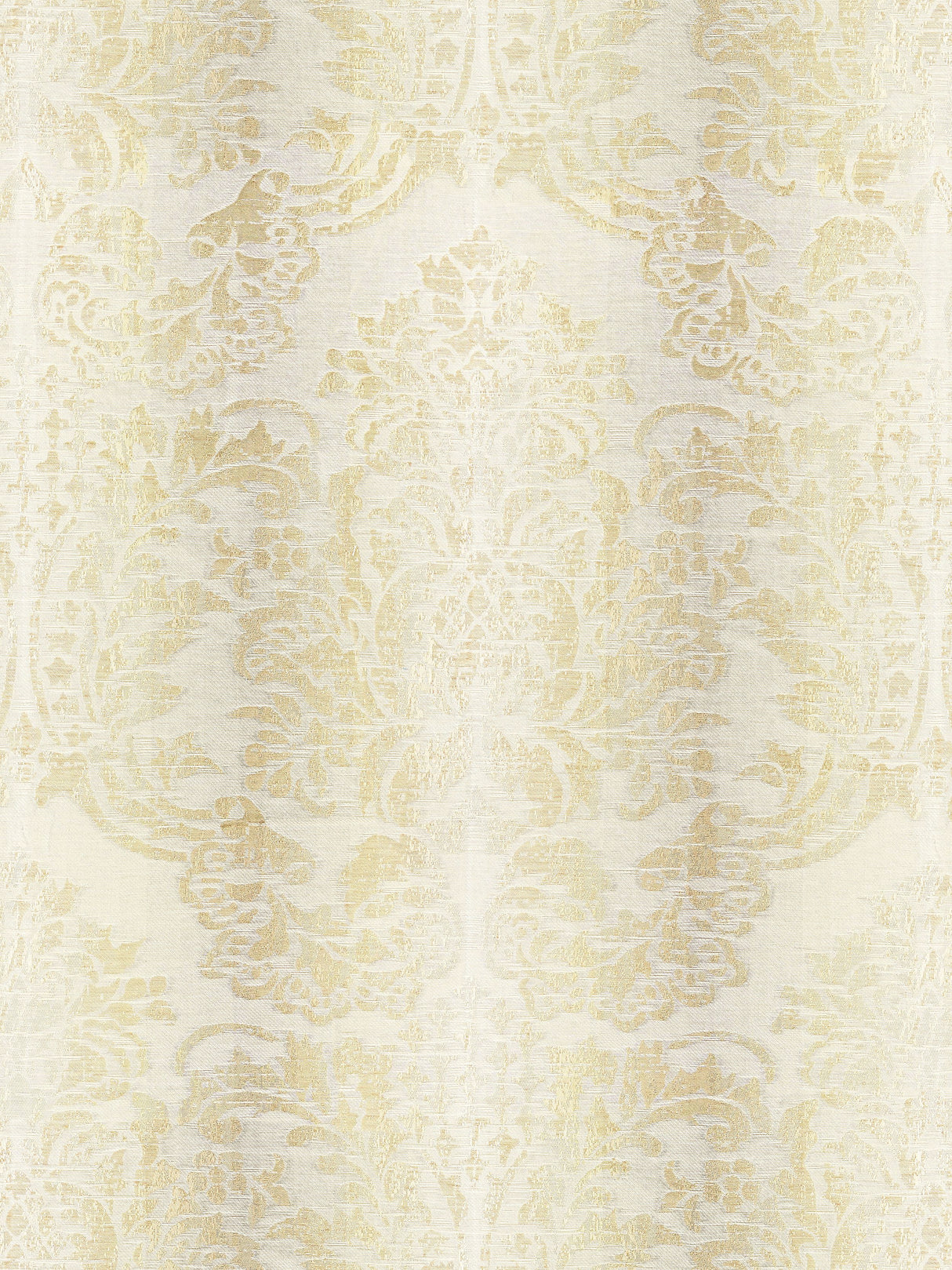 Scalamandre SC 000127093 PARCHMENT SORRENTO LINEN DAMASK Fabric - Eade's Wallpaper