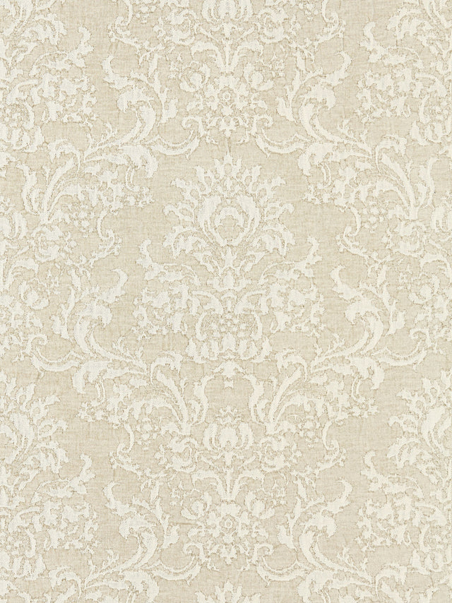 Scalamandre SC 000127094 ALABASTER SAN LUCA DAMASK Fabric - Eade's Wallpaper