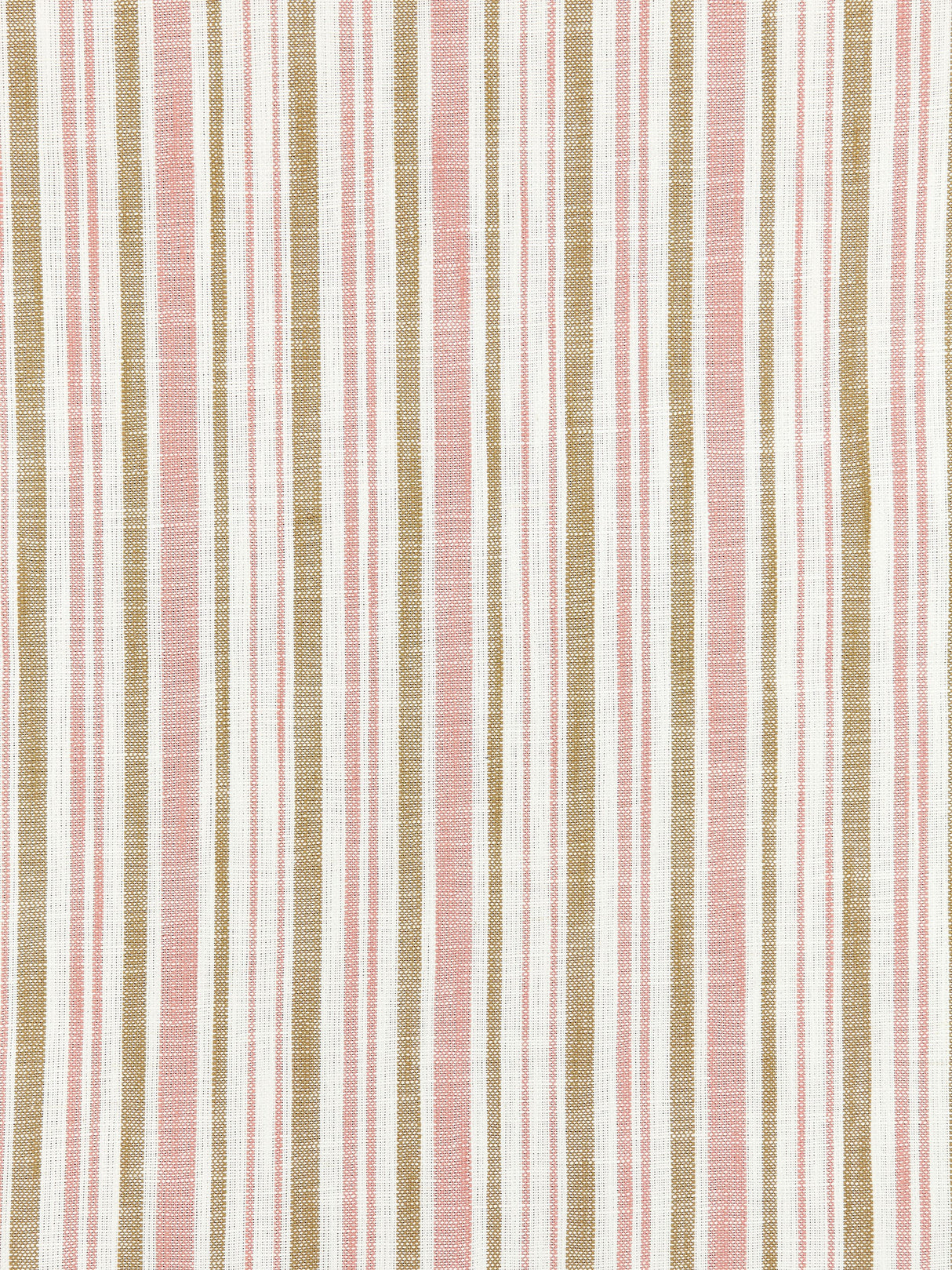 Scalamandre SC 000127116 PINK SAND PEMBROKE STRIPE Fabric - Eade's Wallpaper