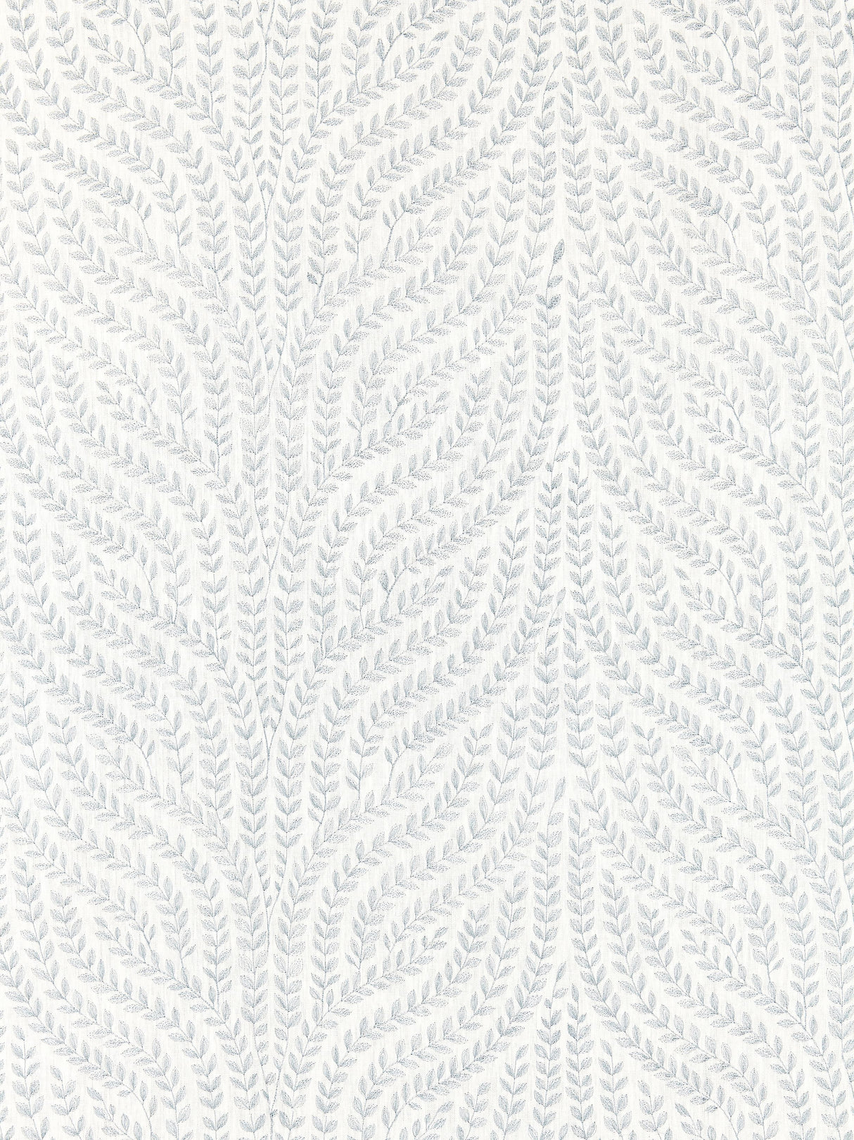 Scalamandre SC 000127125 AQUAMARINE WILLOW VINE EMBROIDERY Fabric - Eade's Wallpaper