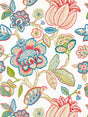 Scalamandre SC 000127126 BLOOM COROMANDEL EMBROIDERY Fabric - Eade's Wallpaper