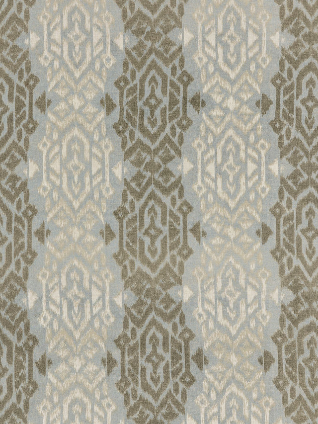 Scalamandre SC 000127167 BLUESTONE SUMATRA IKAT WEAVE Fabric - Eade's Wallpaper