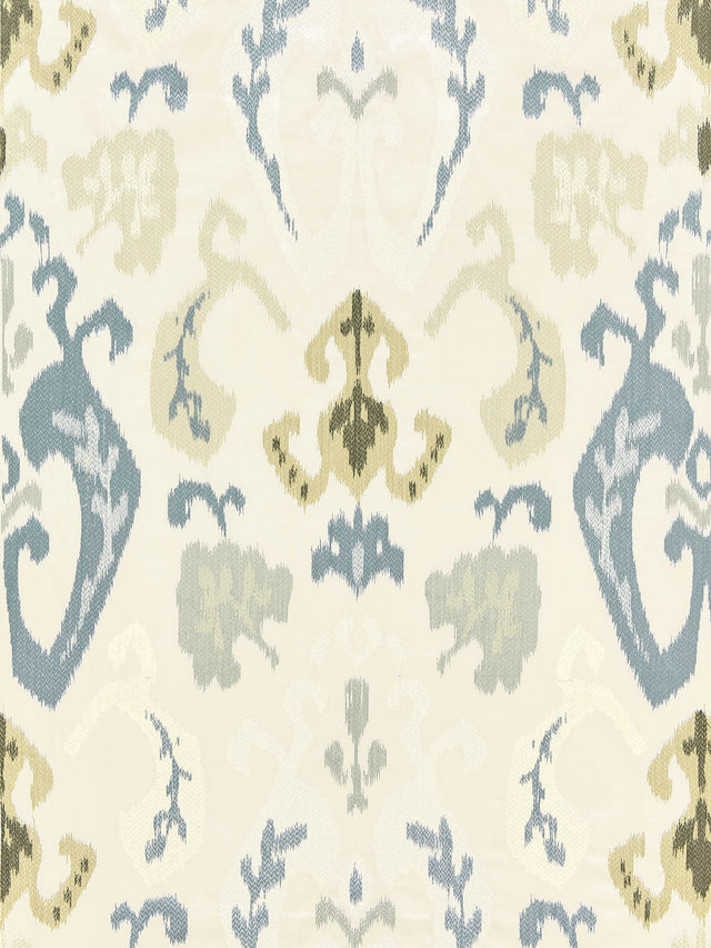 Scalamandre SC 000127172 CLOUD MANDALAY IKAT EMBROIDERY Fabric - Eade's Wallpaper