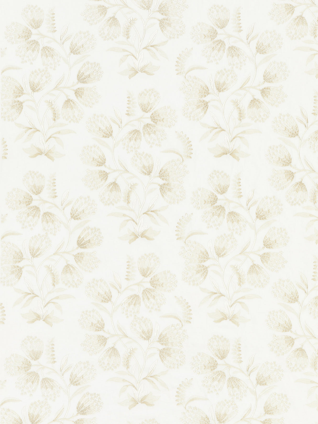 Scalamandre SC 000127233 OAT HANA EMBROIDERY Fabric - Eade's Wallpaper