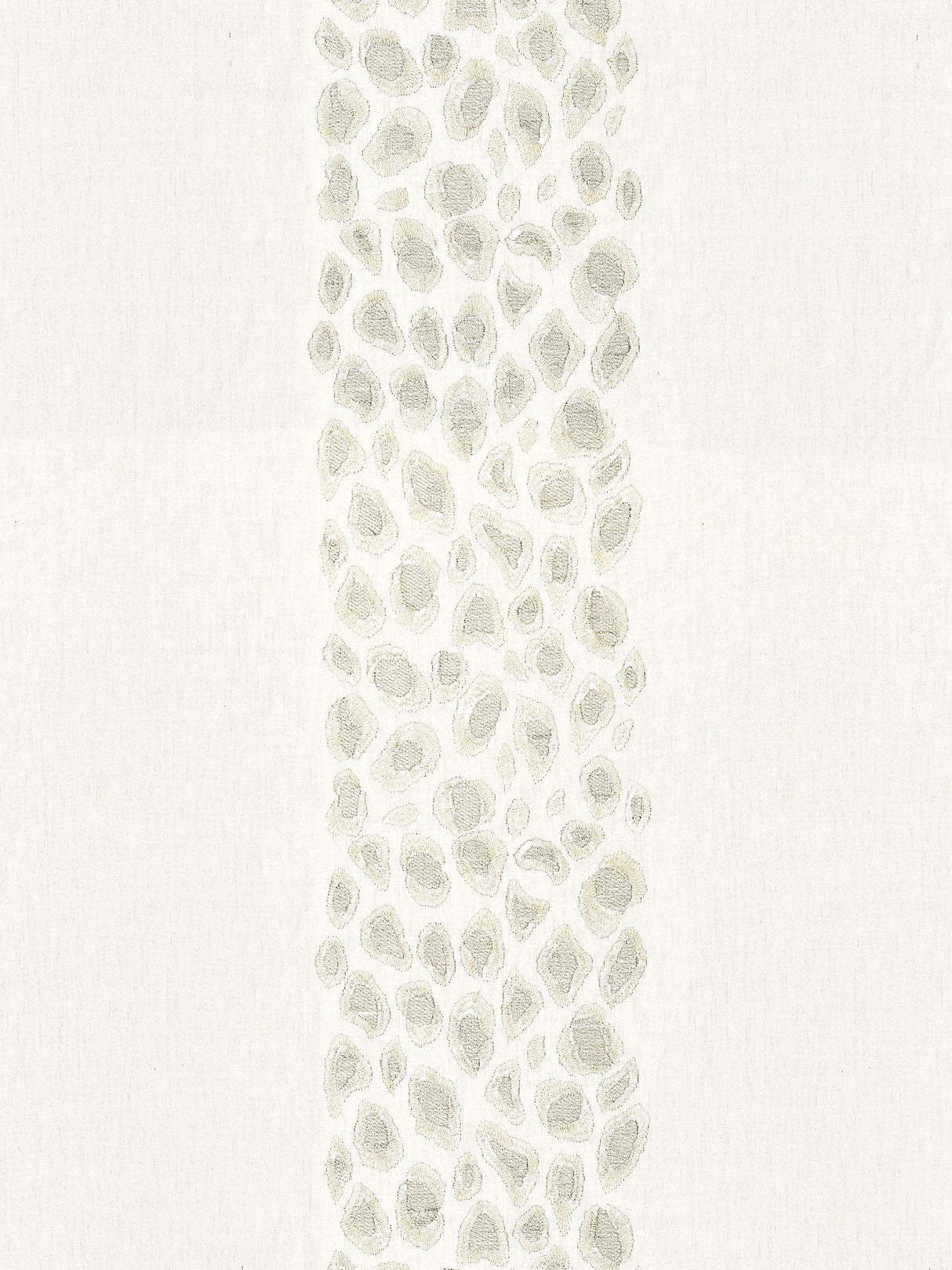 Scalamandre SC 000127255 PEARL CATWALK EMBROIDERY Fabric - Eade's Wallpaper