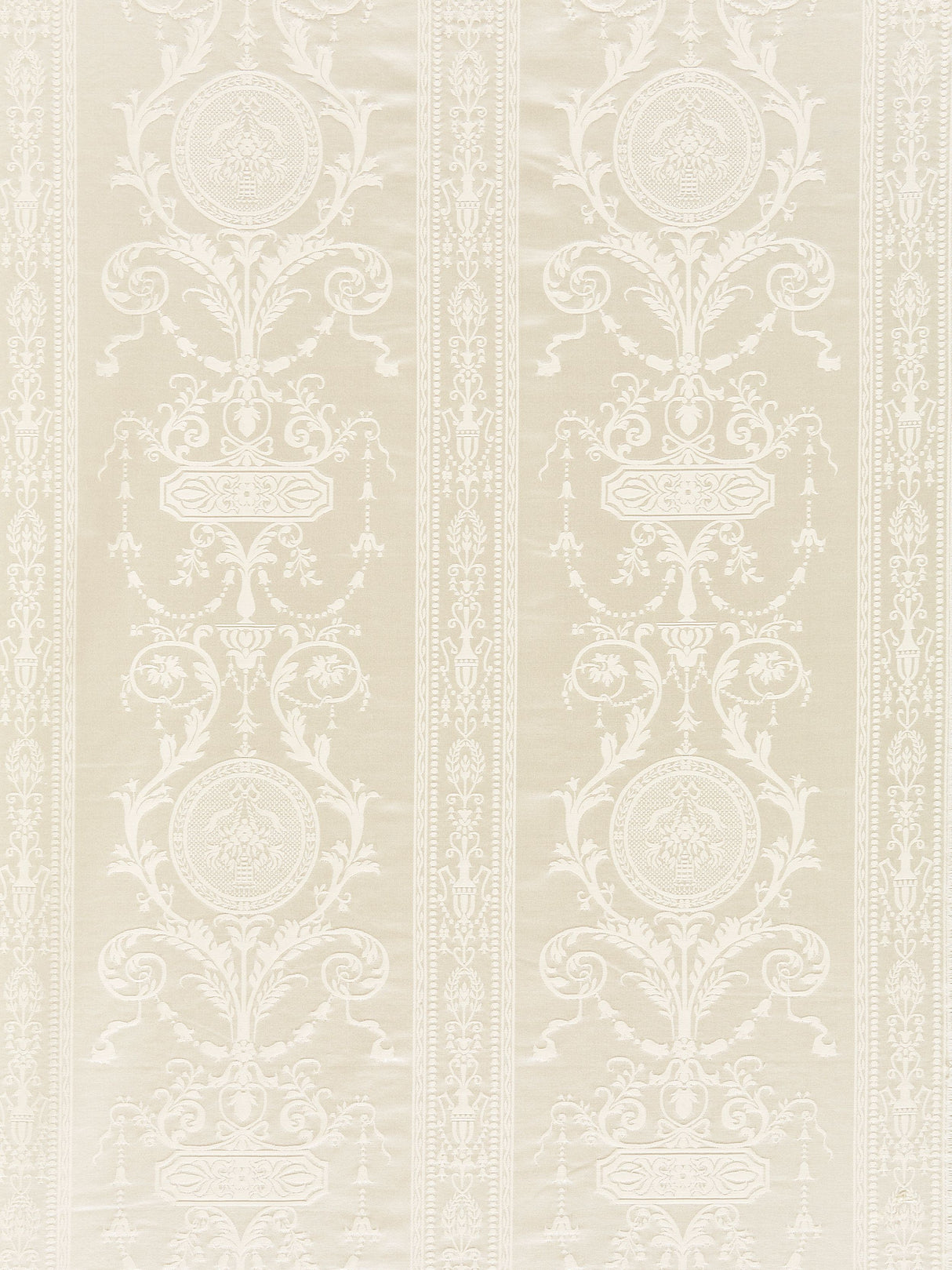 Scalamandre SC 0001516MM IVORY HEPPLEWHITE Fabric - Eade's Wallpaper
