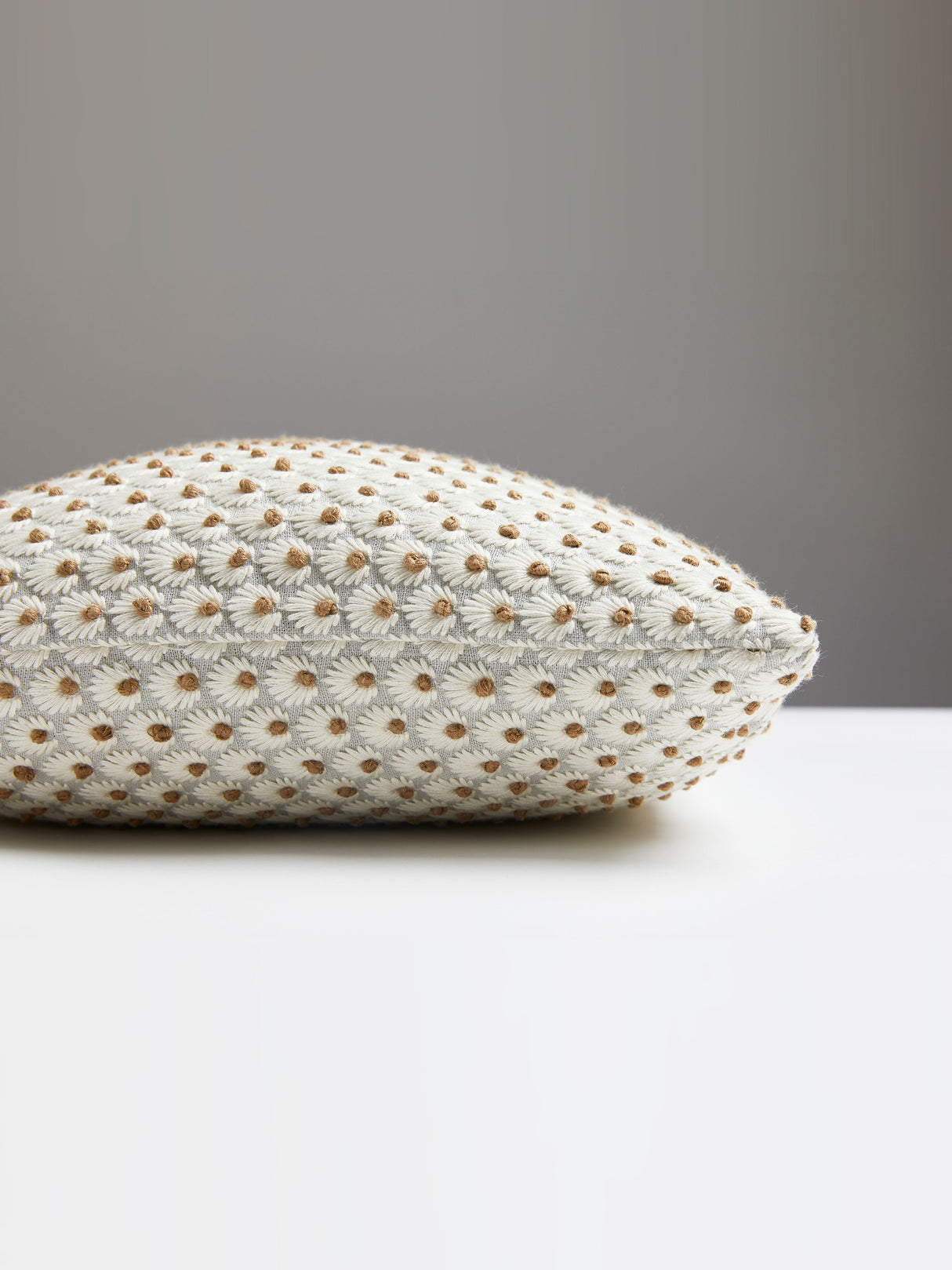 Scalamandre SC 0001LFLEUPILL FLEUR EMBROIDERY LUMBAR PILLOW