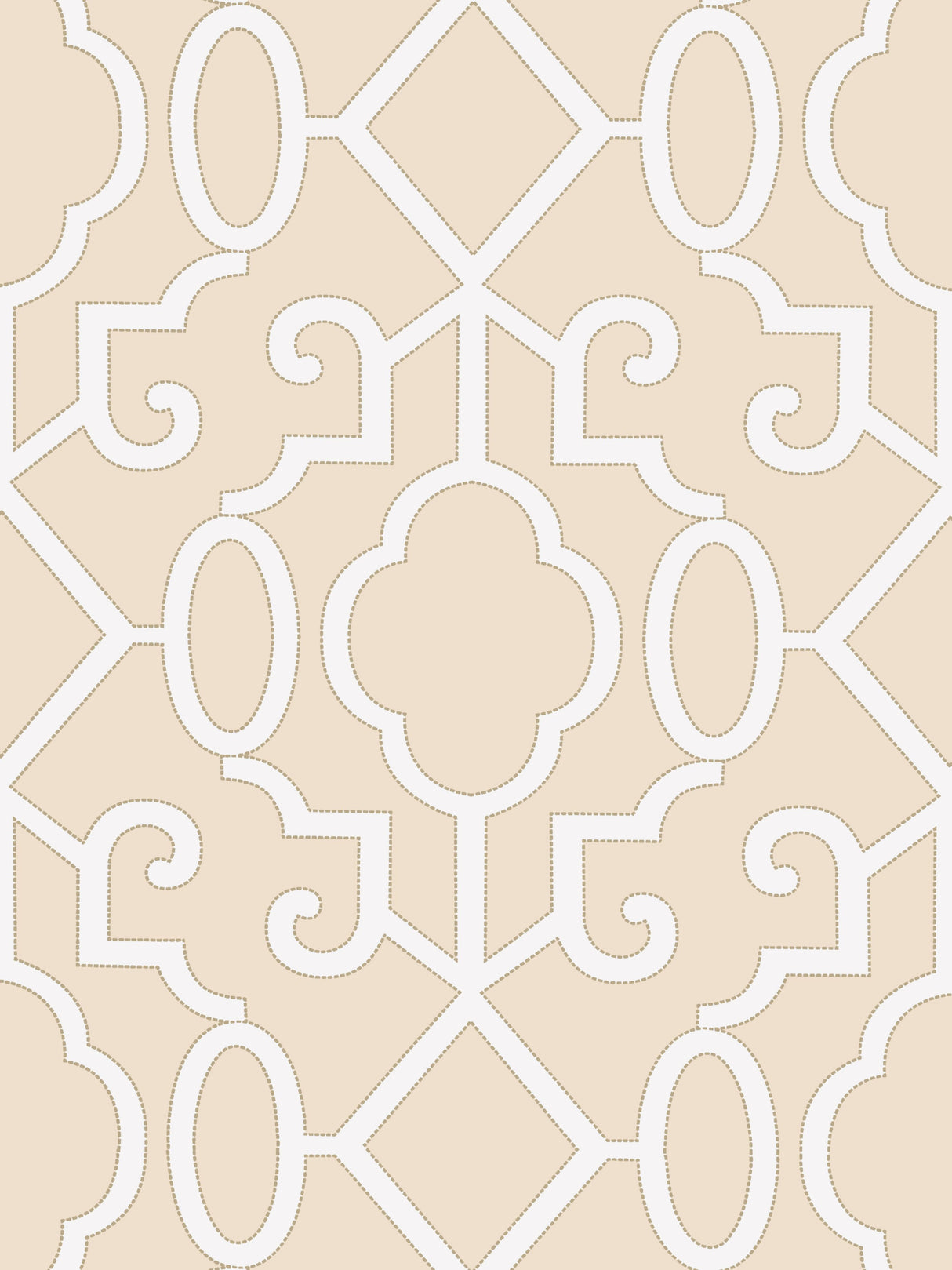 Scalamandre SC 0001WP88356 ALABASTER MING FRETWORK WALLPAPER - Eade's Wallpaper