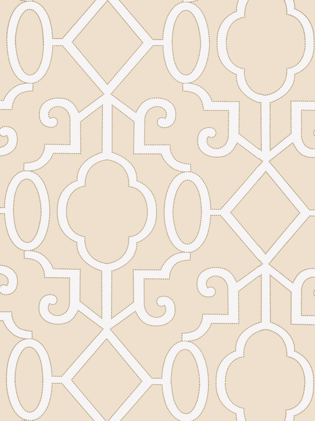 Scalamandre SC 0001WP88356 ALABASTER MING FRETWORK WALLPAPER - Eade's Wallpaper