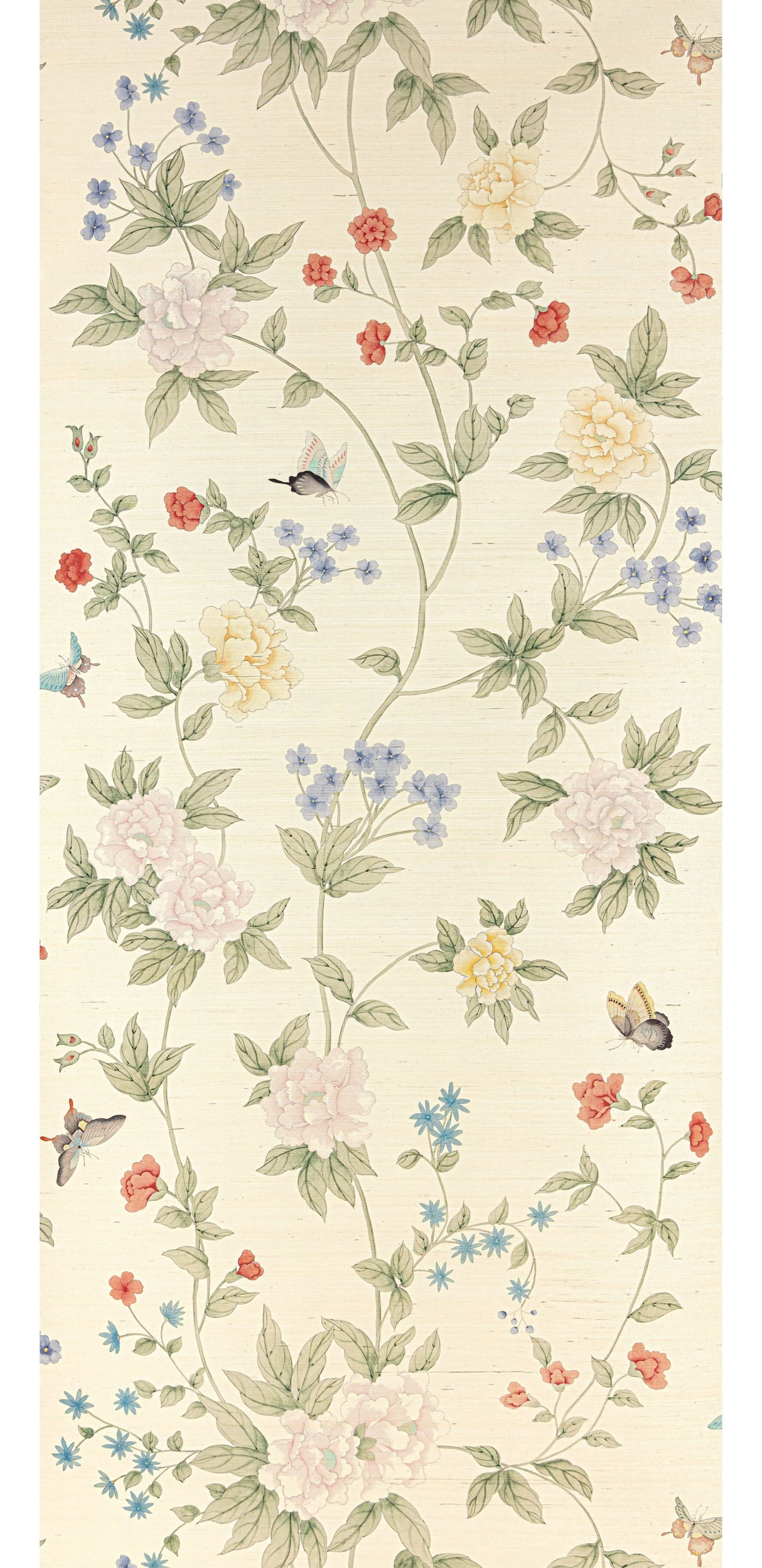 Scalamandre SC 0001WP88382 DOCUMENT LUOYANG GARDEN SISAL WALLPAPER - Eade's Wallpaper