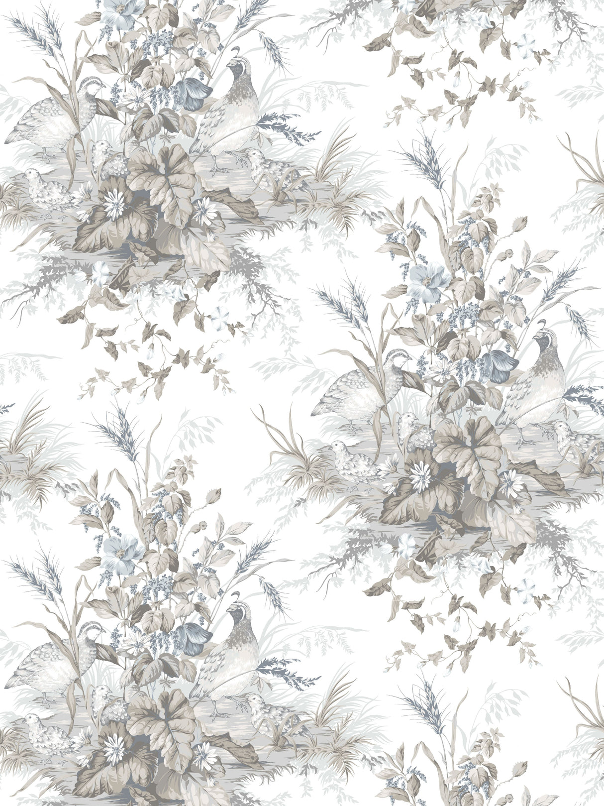 Scalamandre SC 0001WP88434 GRISAILLE EDWIN'S COVEY WALLPAPER - Eade's Wallpaper