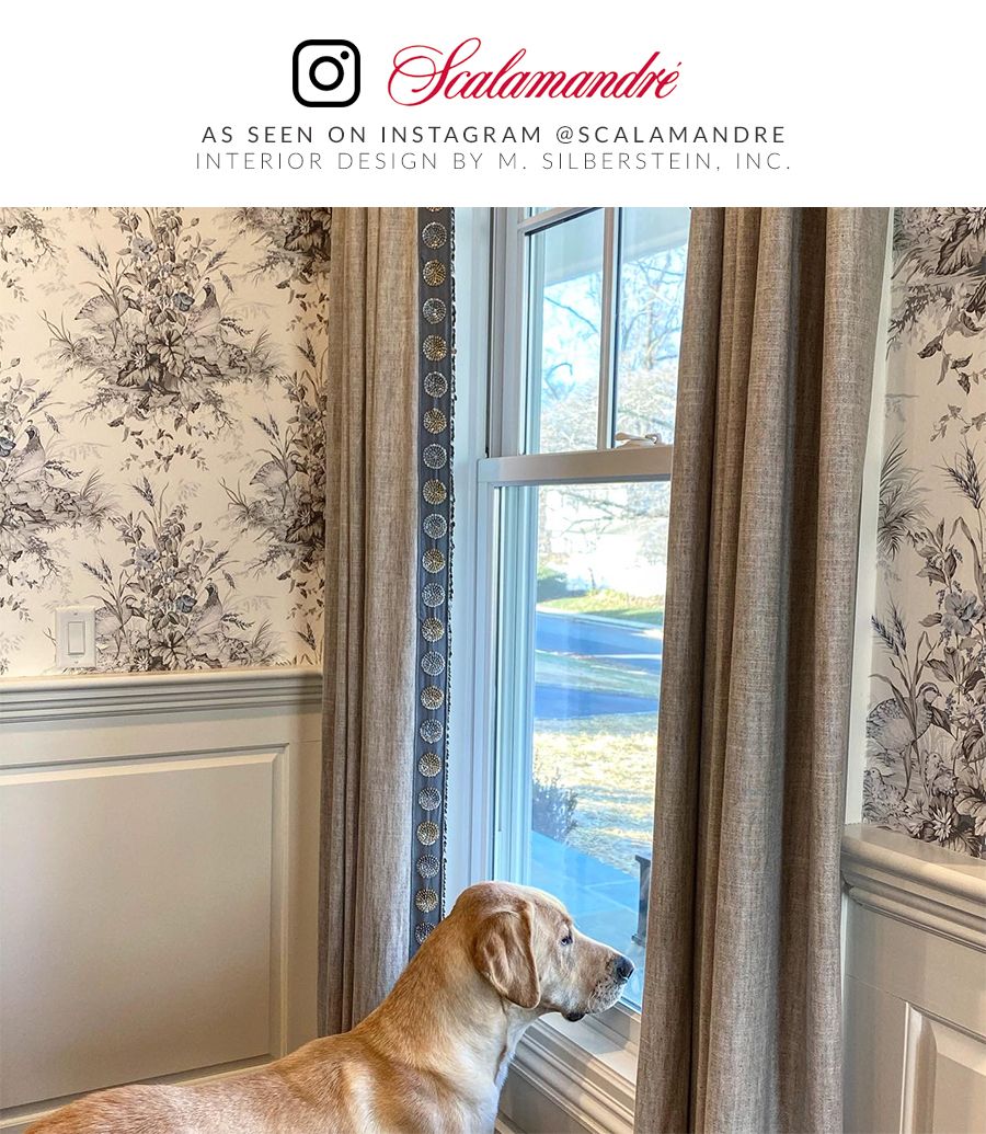 Scalamandre SC 0001WP88434 GRISAILLE EDWIN'S COVEY WALLPAPER - Eade's Wallpaper