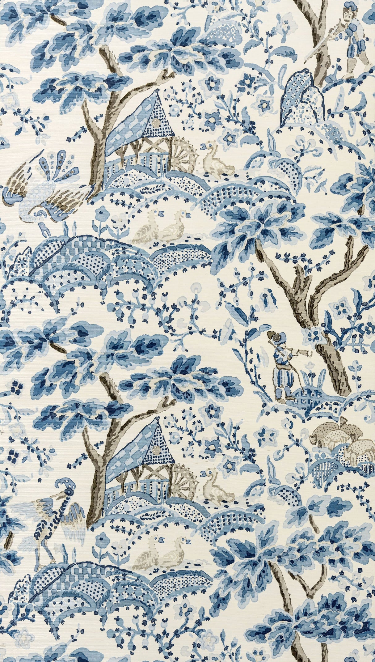 Scalamandre SC 0001WP88588 PORCELAIN KELMESCOTT WALLPAPER - Eade's Wallpaper