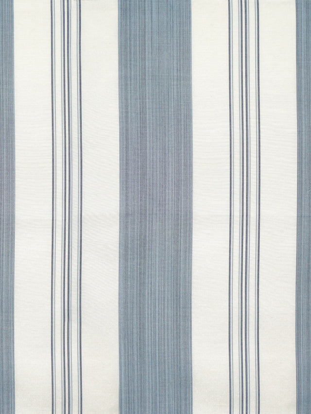 Scalamandre SC 000226982 INDIGO ASTOR STRIPE Fabric - Eade's Wallpaper