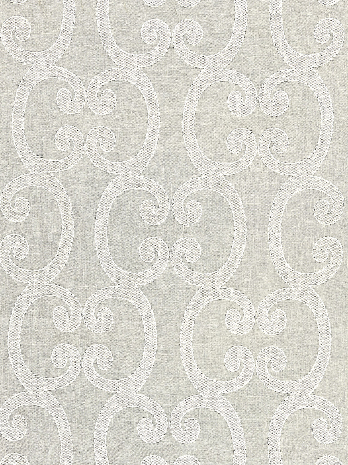 Scalamandre SC 000227040 CHAMPAGNE ORNAMENTO SHEER Fabric - Eade's Wallpaper