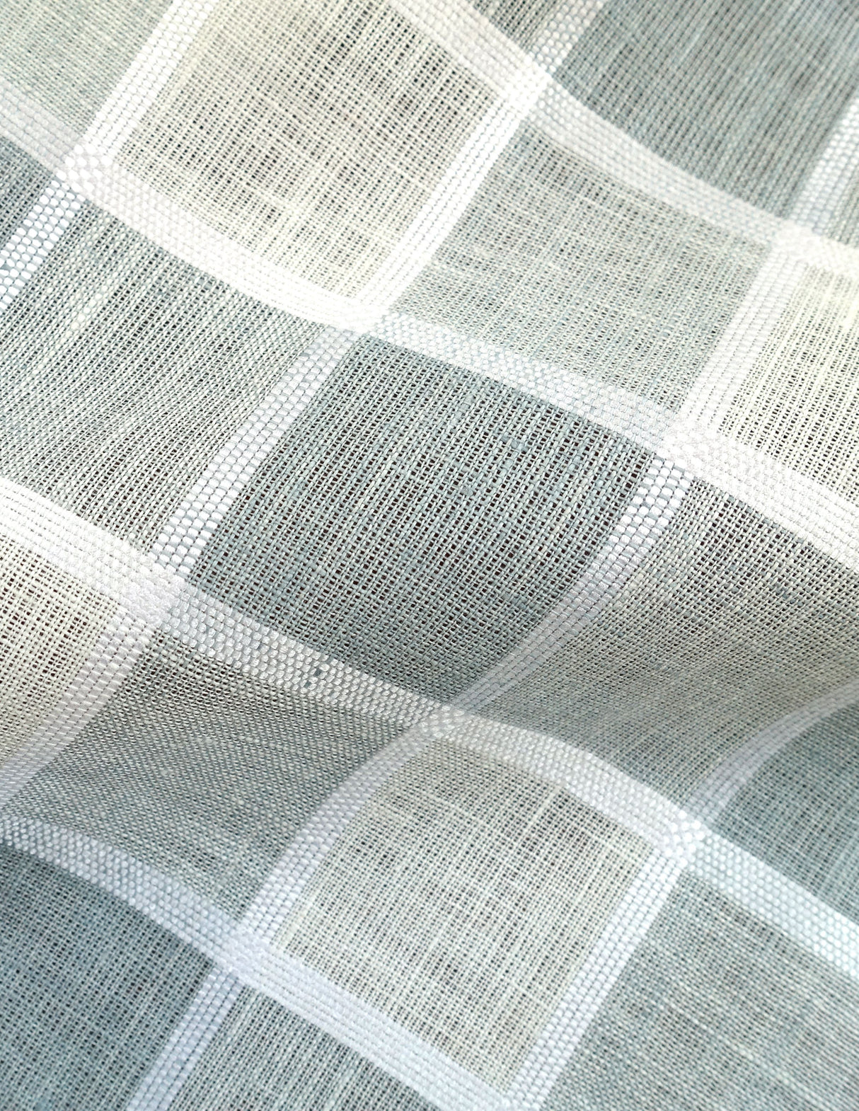 Scalamandre SC 000227043 HAZE WAINSCOTT CHECK SHEER Fabric - Eade's Wallpaper