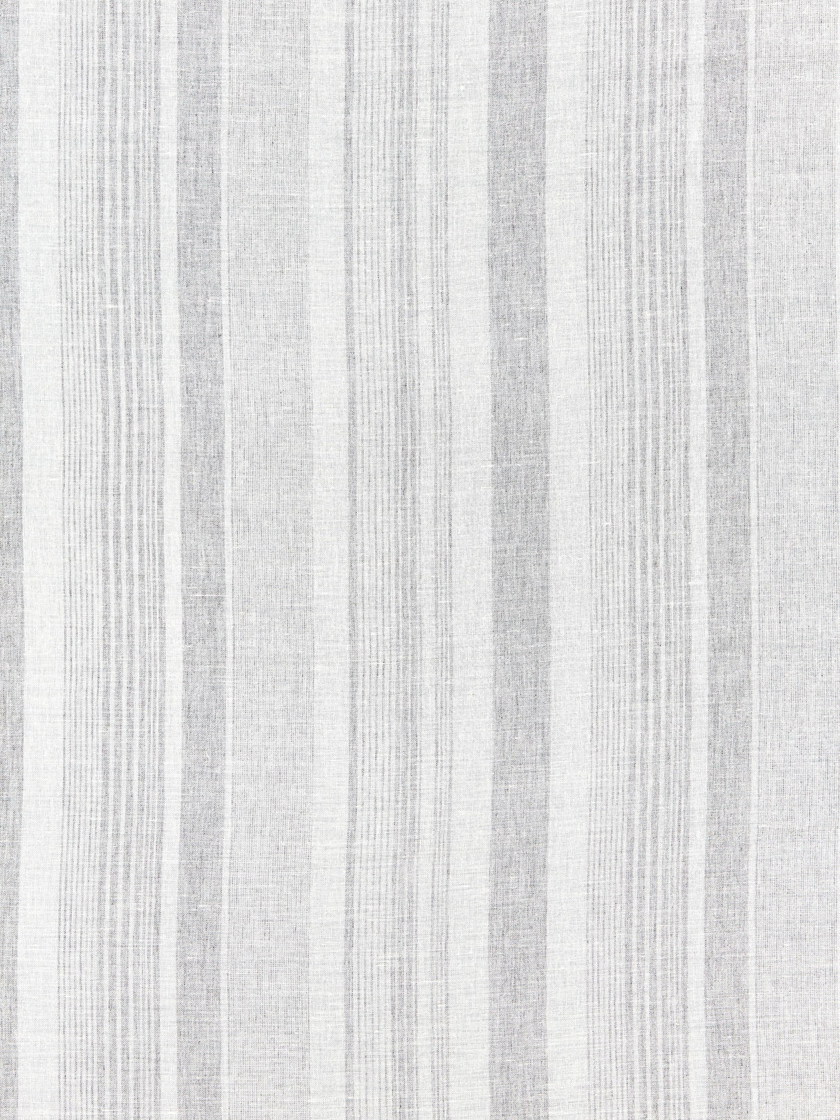 Scalamandre SC 000227046 FOG MONTAUK STRIPE SHEER Fabric - Eade's Wallpaper
