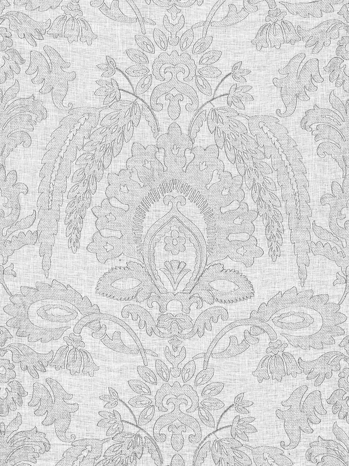 Scalamandre SC 000227053 HAZE LIA DAMASK SHEER Fabric - Eade's Wallpaper