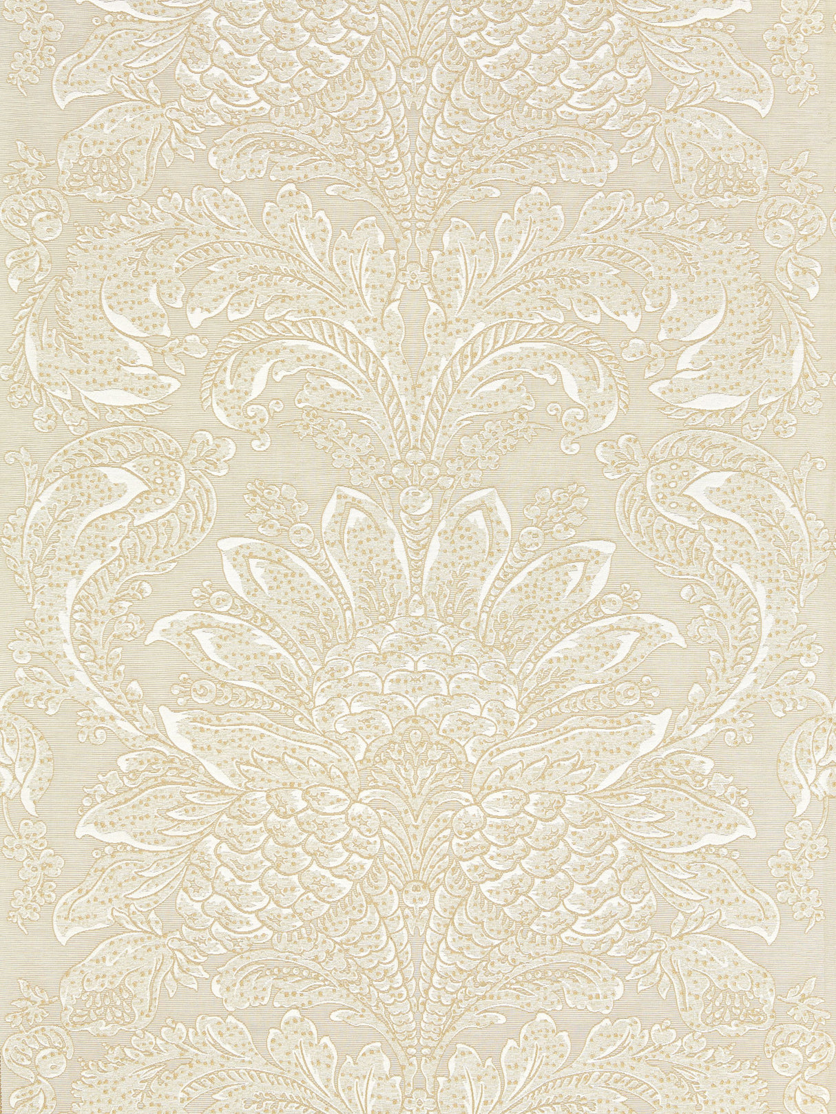 Scalamandre SC 000227081 FOG CARLOTTA DAMASK Fabric - Eade's Wallpaper