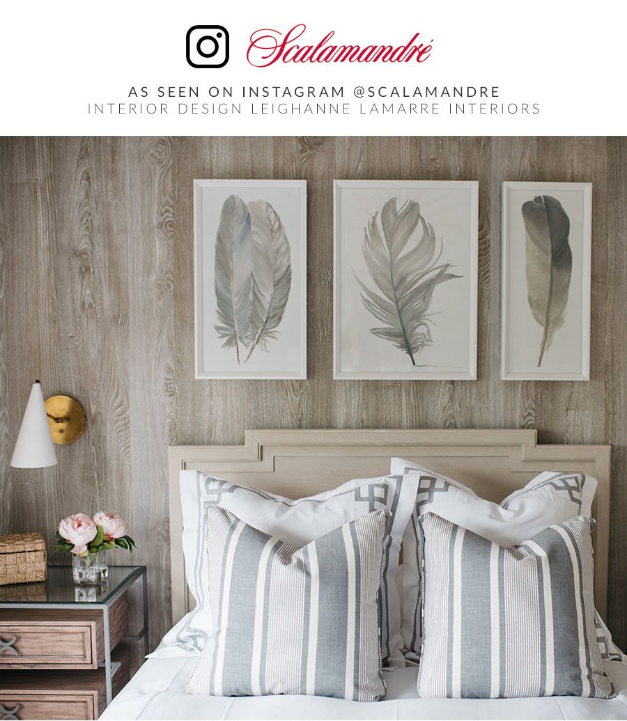 Scalamandre SC 000227111 ZINC WELLFLEET STRIPE Fabric - Eade's Wallpaper