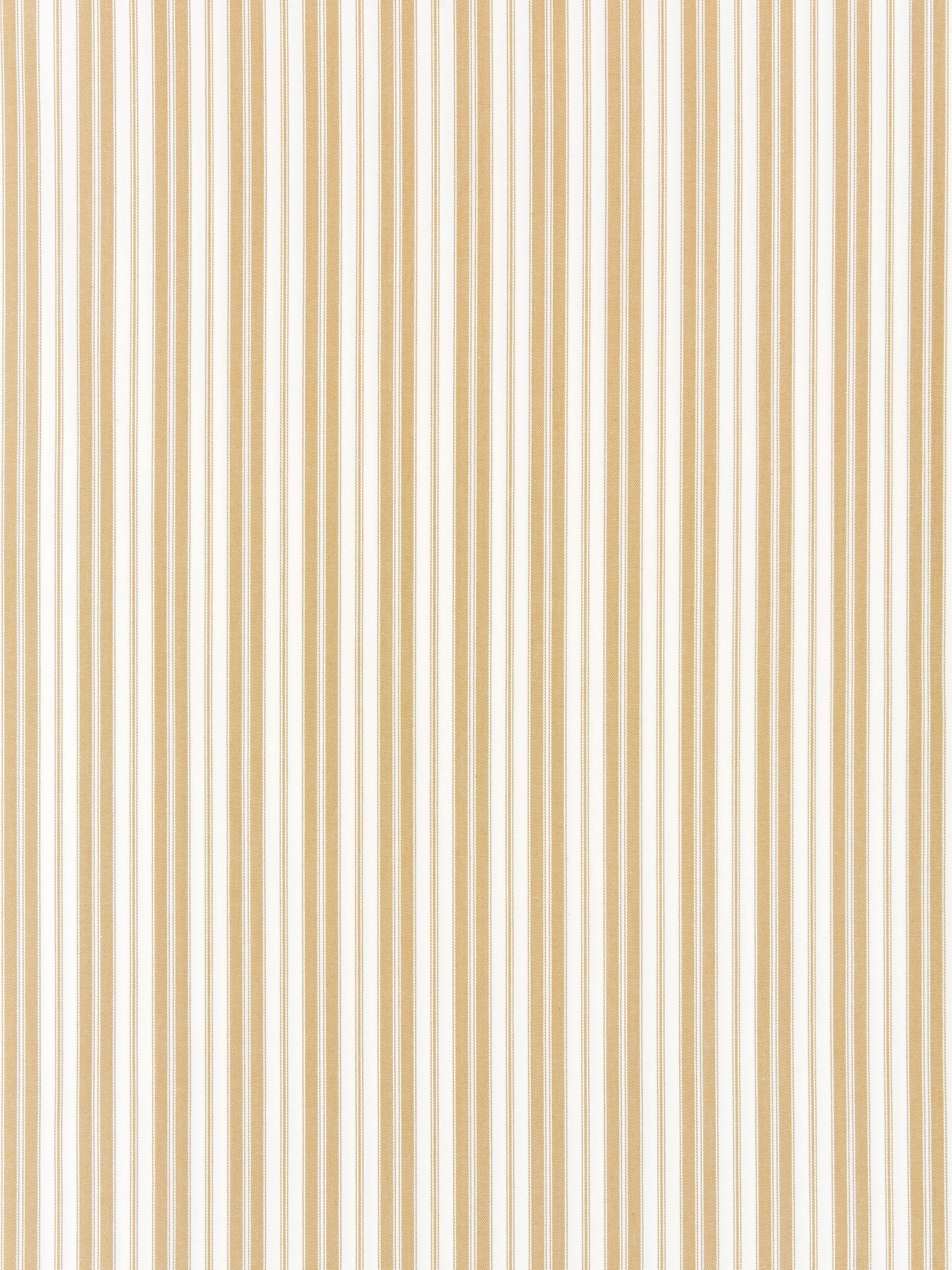 Scalamandre SC 000227115 CAMEL DEVON TICKING STRIPE Fabric - Eade's Wallpaper
