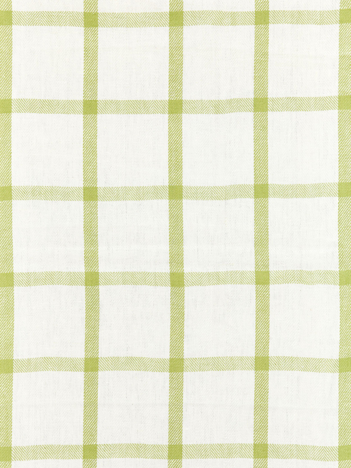 Scalamandre SC 000227152 GREEN TEA WILTON LINEN CHECK Fabric - Eade's Wallpaper