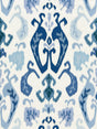 Scalamandre SC 000227172 PORCELAIN MANDALAY IKAT EMBROIDERY Fabric - Eade's Wallpaper