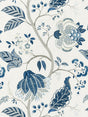 Scalamandre SC 000227175 PORCELAIN PALAMPORE EMBROIDERY Fabric - Eade's Wallpaper