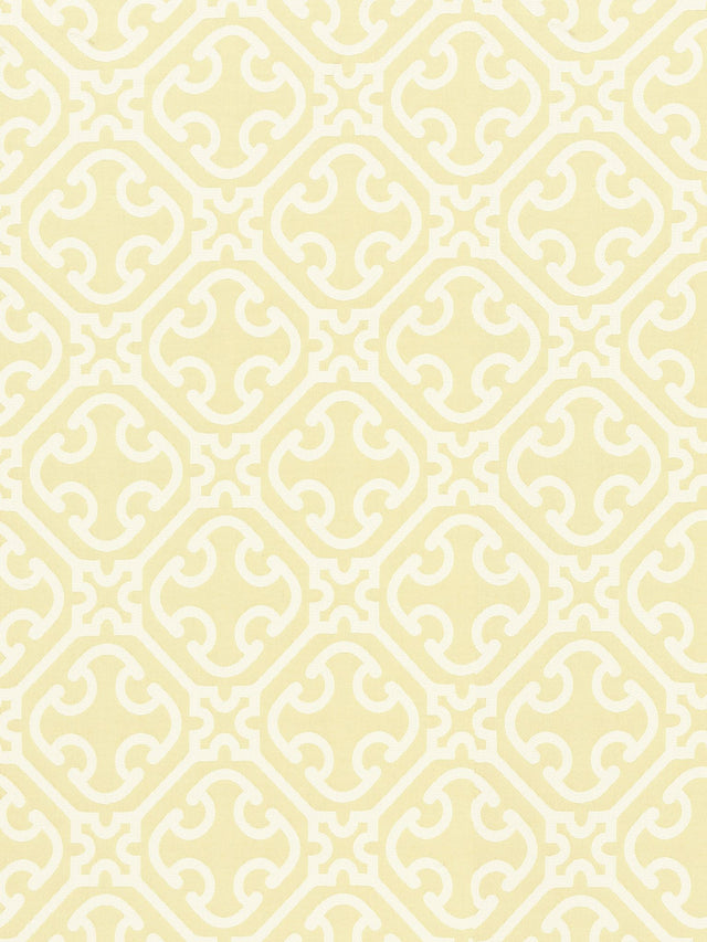 Scalamandre SC 000227214 CANARY AILIN LATTICE WEAVE Fabric - Eade's Wallpaper