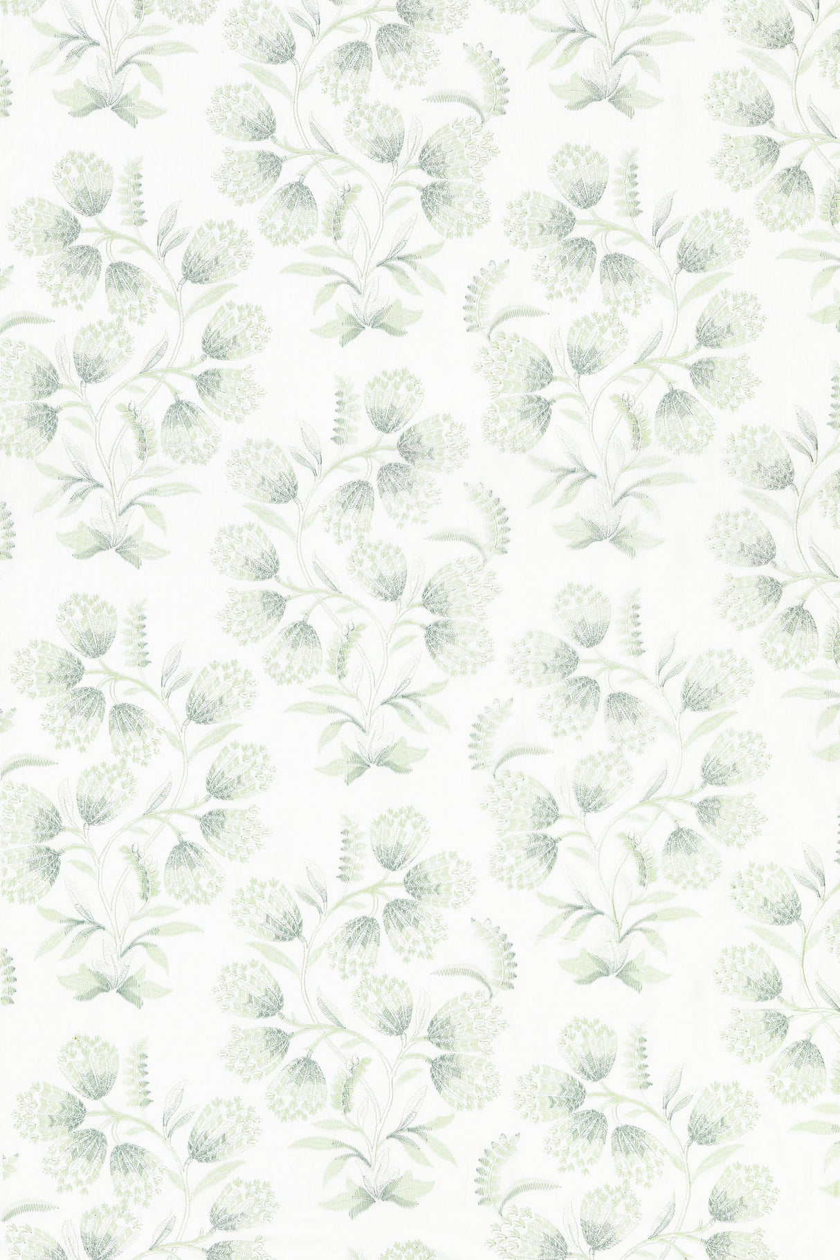 Scalamandre SC 000227233 EUCALYPTUS HANA EMBROIDERY Fabric - Eade's Wallpaper