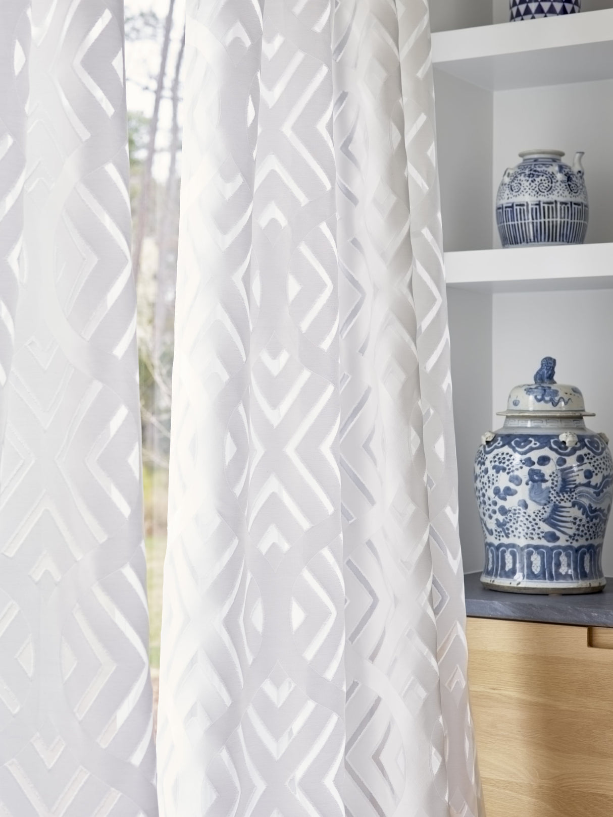 Scalamandre SC 000227234 STARLIGHT REINA SHEER Fabric - Eade's Wallpaper