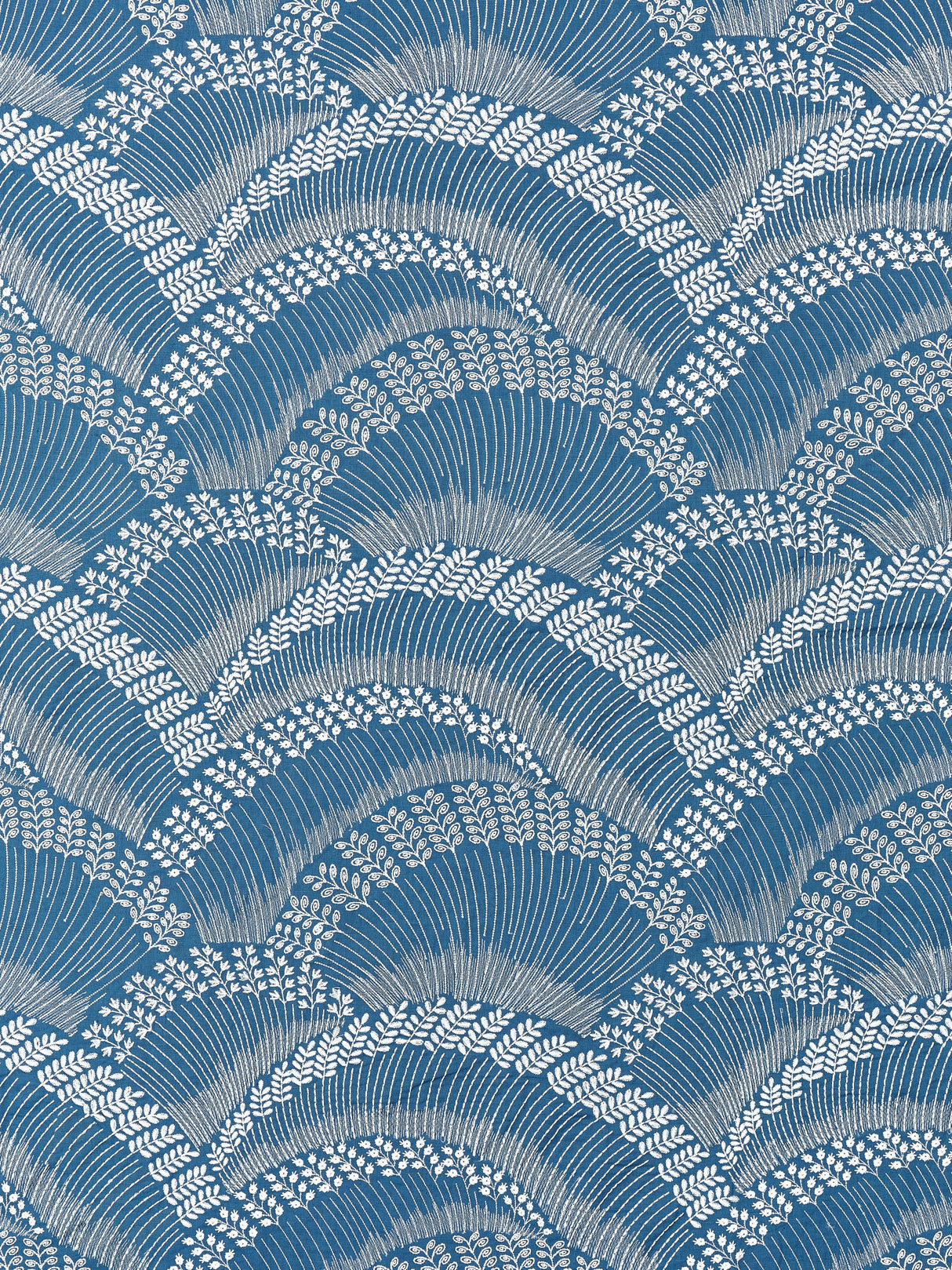 Scalamandre SC 000227256 MARLIN LOVEGRASS EMBROIDERY Fabric - Eade's Wallpaper