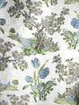 Scalamandre SC 000227322 PORCELAIN ON WHITE AVIGNON BROCADE Fabric - Eade's Wallpaper