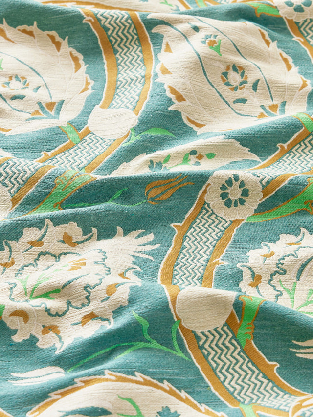 Scalamandre SC 000227326 VERDIGRIS KEMHA WOVEN Fabric - Eade's Wallpaper