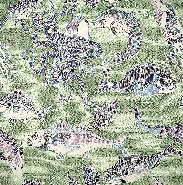 Scalamandre SC 0002WP81545 BLUE & GREEN MIKONOS WALLPAPER - Eade's Wallpaper