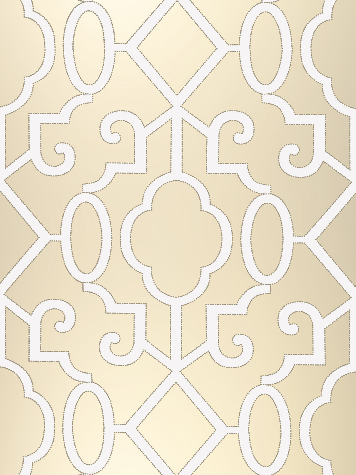 Scalamandre SC 0002WP88356 CHAMPAGNE - PEARLESCENT MING FRETWORK WALLPAPER - Eade's Wallpaper