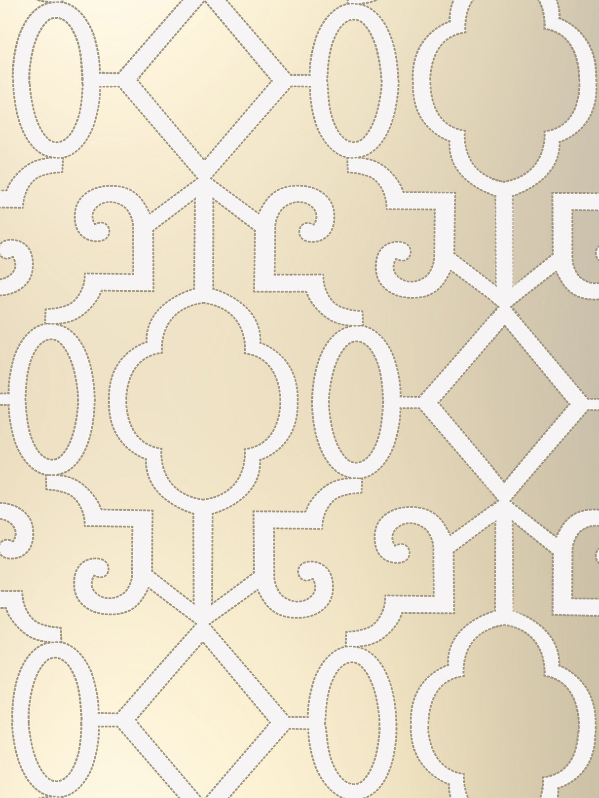 Scalamandre SC 0002WP88356 CHAMPAGNE - PEARLESCENT MING FRETWORK WALLPAPER - Eade's Wallpaper