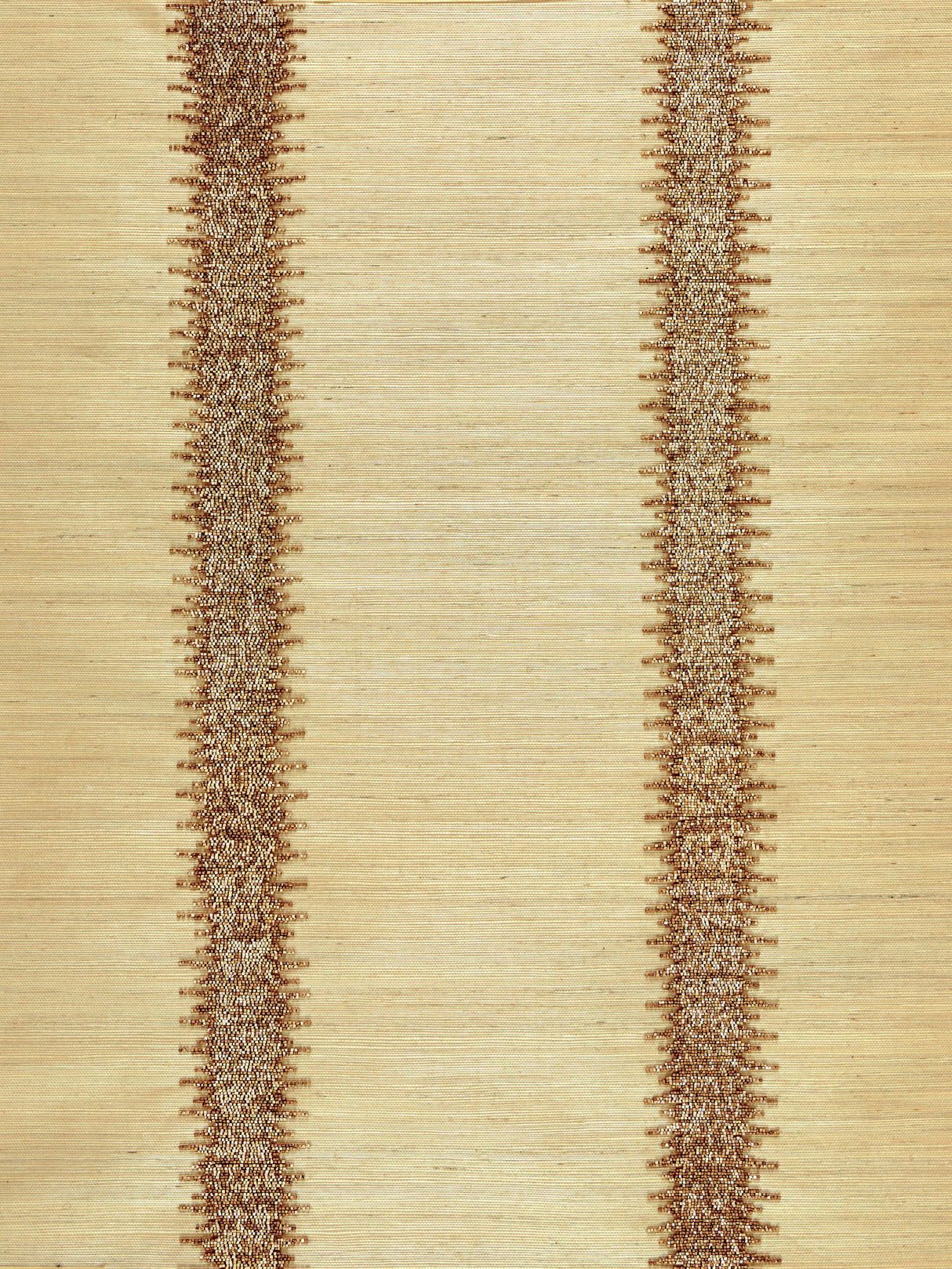 Scalamandre SC 0002WP88386 BURNISHED GOLD VERONICA BEADED GRASSCLOTH WALLPAPER - Eade's Wallpaper
