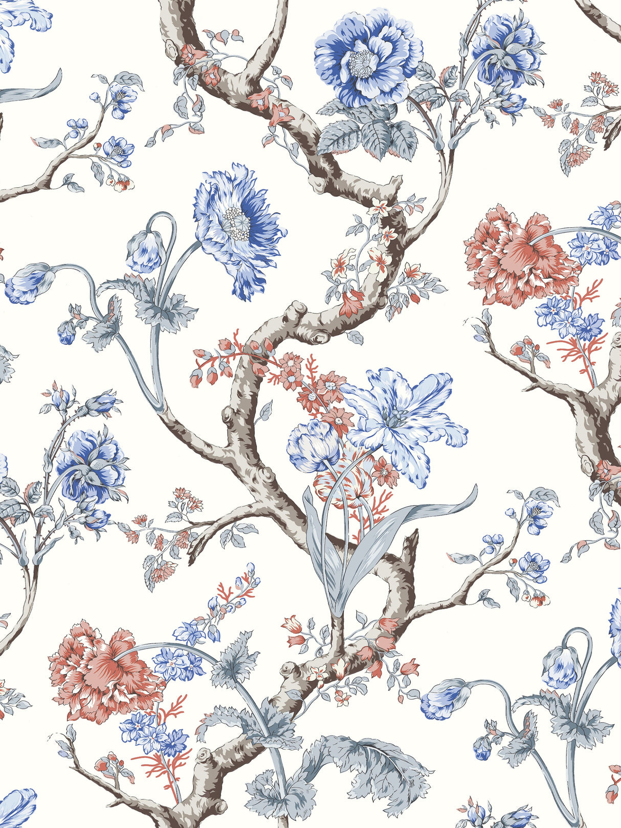 Scalamandre SC 0002WP88432 RIVIERA ANDREW JACKSON FLORAL WALLPAPER - Eade's Wallpaper