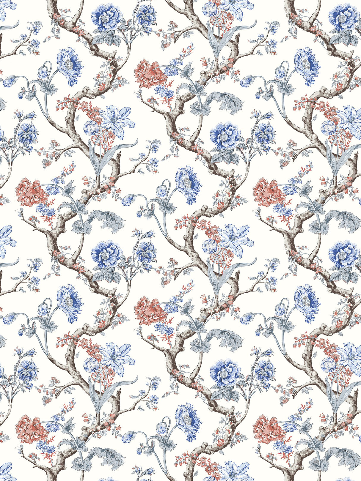 Scalamandre SC 0002WP88432 RIVIERA ANDREW JACKSON FLORAL WALLPAPER - Eade's Wallpaper