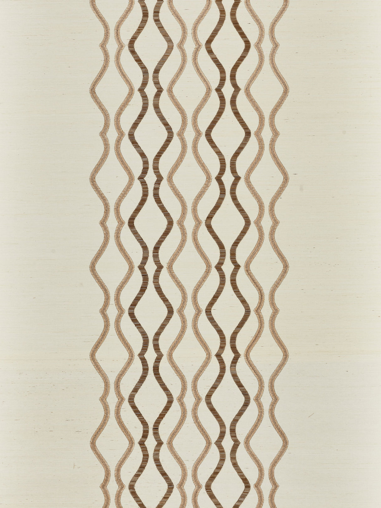 Scalamandre SC 0002WP88447 SHELL VALENTINA EMBELLISHED SISAL WALLPAPER - Eade's Wallpaper