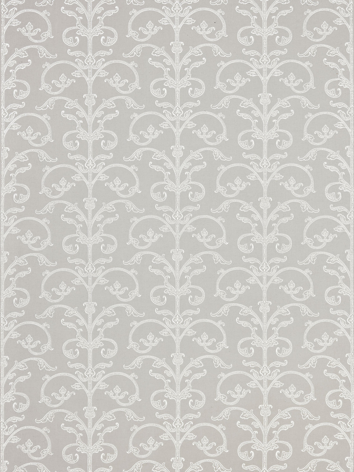 Scalamandre SC 0002WP88558 STEEL SAXONY SCROLL WALLPAPER - Eade's Wallpaper
