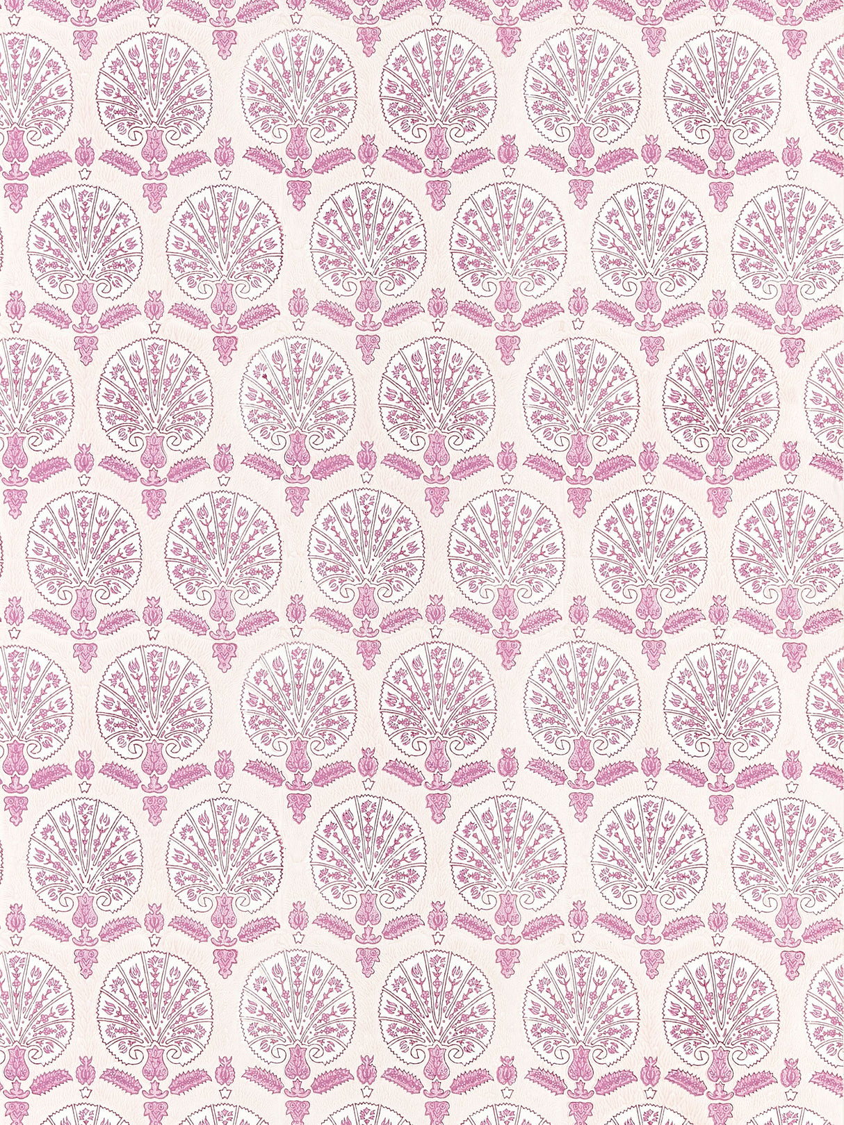Scalamandre SC 0002WP88560 ROSE PETAL KARANFIL BLOCK PRINT WALLPAPER - Eade's Wallpaper