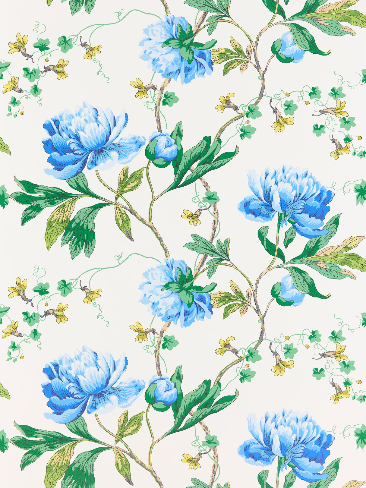 Scalamandre SC 0002WP88562 BLUEBONNET ISADORA WALLPAPER - Eade's Wallpaper