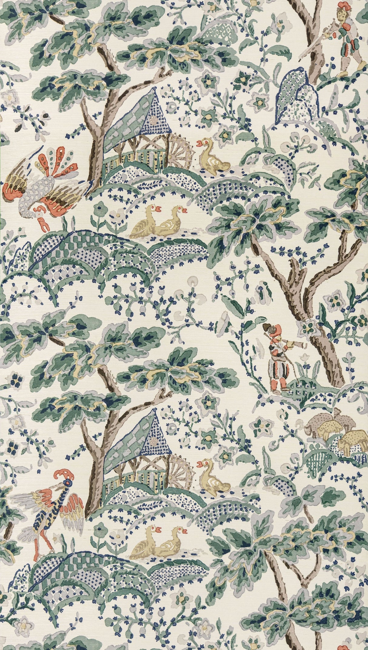 Scalamandre SC 0002WP88588 LEAF ON IVORY KELMESCOTT WALLPAPER - Eade's Wallpaper