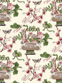 Scalamandre SC 000316591 MULBERRY SHANGHAI BLOSSOMS Fabric - Eade's Wallpaper