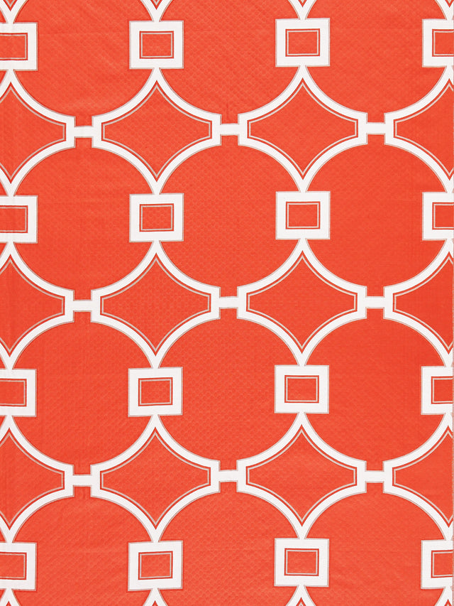 Scalamandre SC 000327072 CORAL CIRCLE FRET Fabric - Eade's Wallpaper