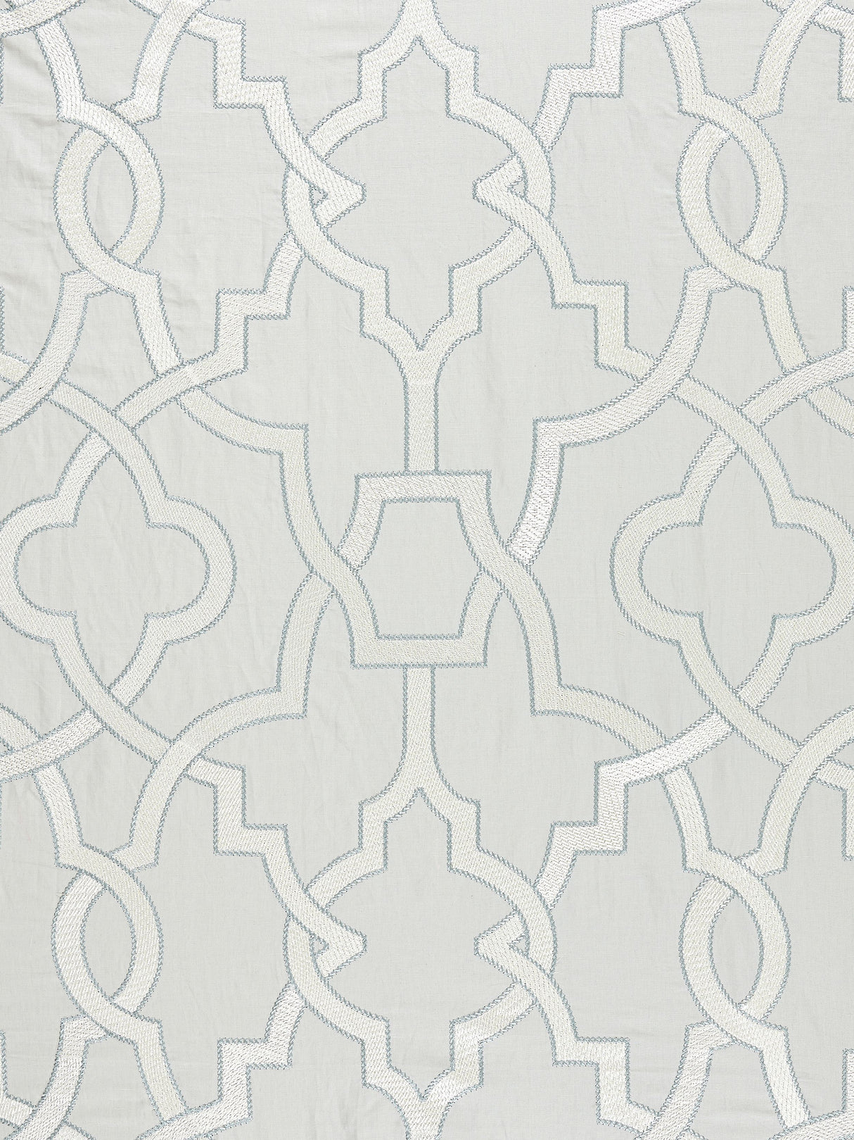 Scalamandre SC 000327073 PEARL GREY DAMASCUS EMBROIDERY Fabric - Eade's Wallpaper
