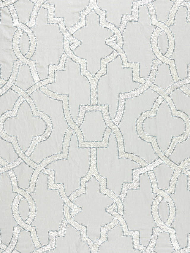 Scalamandre SC 000327073 PEARL GREY DAMASCUS EMBROIDERY Fabric - Eade's Wallpaper