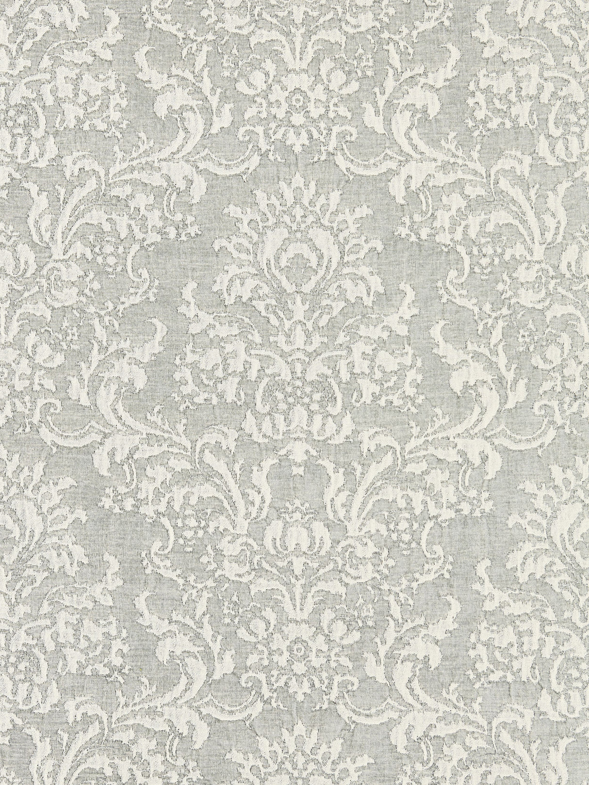 Scalamandre SC 000327094 PEARL GREY SAN LUCA DAMASK Fabric - Eade's Wallpaper